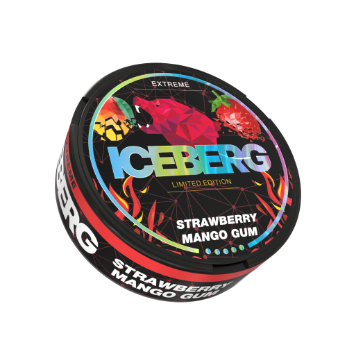Освежающая Жвачка со Вкусом Клубники и Манго Iceberg Освежающая Жвачка со Вкусом Клубники и Манго Iceberg